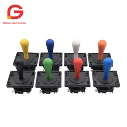 DIY Arcade HAPP Style Precision Joystick 2Pin Switchable 4/8 way Operation, With Multi color Elliptical Handle for Game Machine