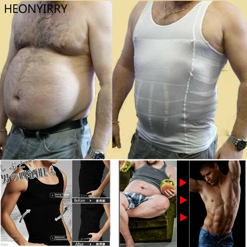 Men Shapers Sleeveless Tummy Belly Buster Sauna Vest Weight Loss Anti Cellulite Control Slimming Belt Hot 3