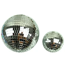 

Mirror Ball 10/12/15/20cm Reflective Decorative Ball Bar Disco Ball Wedding Glass Ball Cake Decoration Gold/White