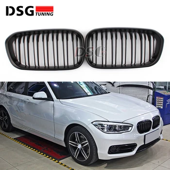 

Dual-slat F20 LCI Style black car styling racing grille for BMW 1 Series F21 2015+ 116d 118i 120d 120i M135i Replacement