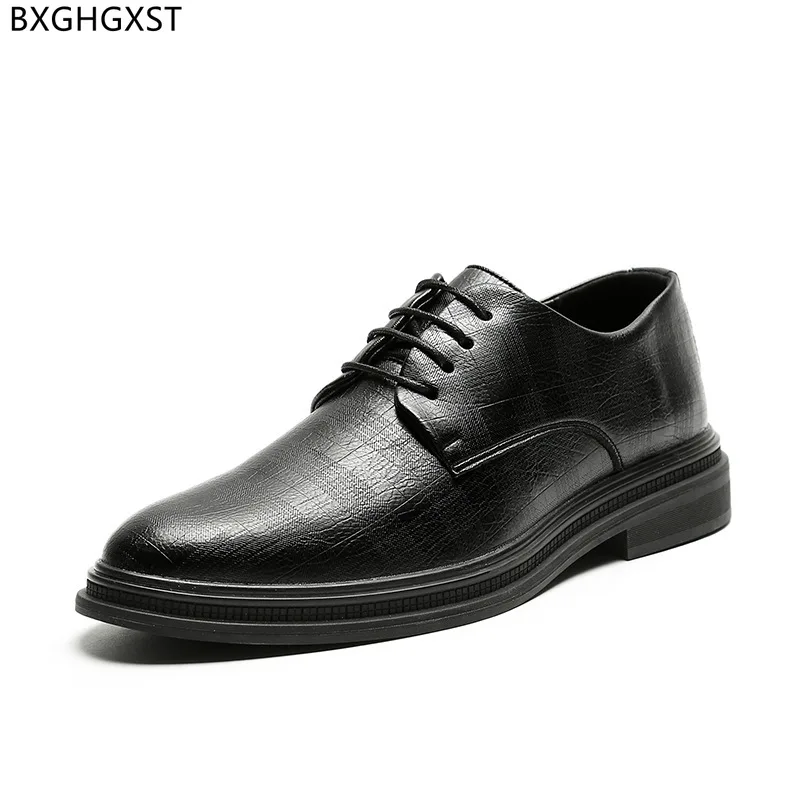 

Коричневые классические туфли, мужские Модные черные оксфорды для мужчин 2023, Мужская офисная обувь, деловые мужские туфли