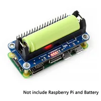 Raspberry Pi 4 Model B Lithium Battery Expansion Board SW6106 5V Output Two-way Fast Charge Mobile Power Bank for Pi 4B/3B+/Zero 1