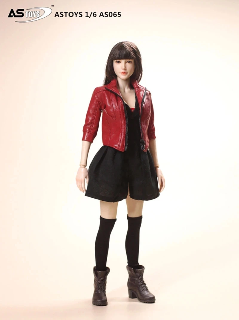 ASTOYS chaqueta de cuero AS065 para mujer, zapatos de falda, traje, accesorios de ropa, se ajustan a figura de acción de soldado de 12 1/6|Figuras de acción| - AliExpress