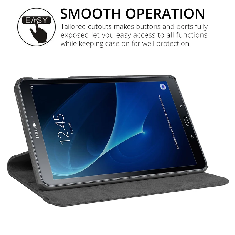 360 Rotating Case for Samsung Galaxy Tab A 10.1 2019 T510 SM-T515 S5E 10.5 T720 T590 T580 T560 T290 S6 Lite 10.4 P610 Case Cover-4