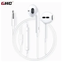 GHC оригинальные проводные наушники 3,5 мм наушники-вкладыши стерео спортивные наушники с микрофоном для samsung huawei Xiaomi iPhone 6