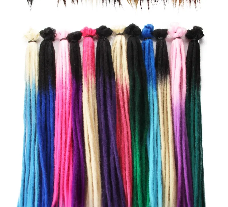 Handmade Dreadlocks Extensões, 5 Vertentes, Ombre Dreadlocks