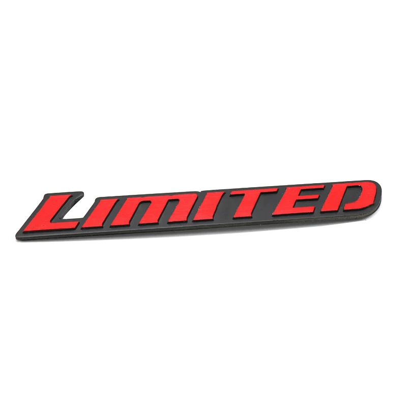 Противоскользящий коврик для телефона 17*2,8 см ограниченное толстые Алюминий сплав модифицированные наклейки для автомобилей авто аксессуары для Toyota Highlander Camry Corolla 4runner "lundra" - Название цвета: Red