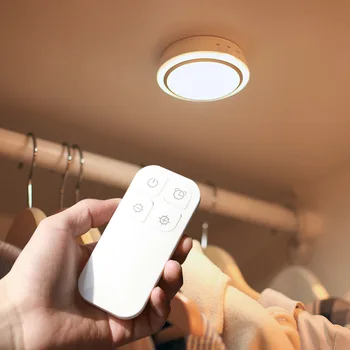 

Remote Control LED Night Light PIR Intelligent Motion Sensor Nightlight LED Body Motion Rechargeable Night Lamp Wireless Timing
