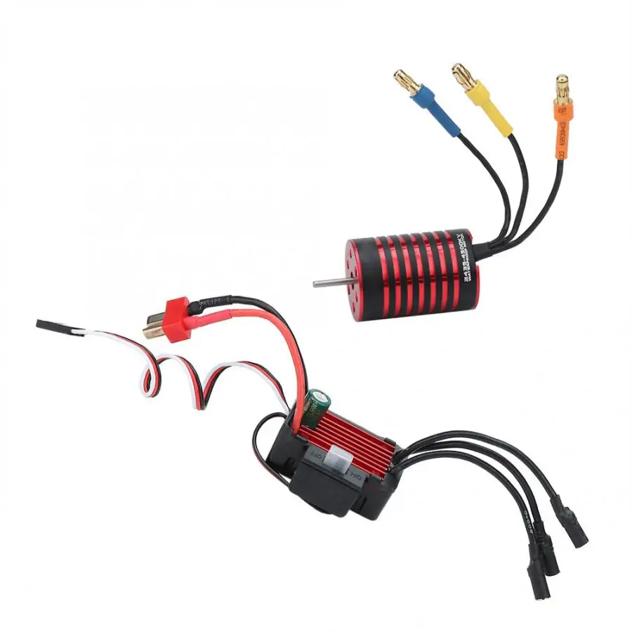 Комбинированный комплект 2435 4500KV 4800KV бесщеточный двигатель + 25A 35A 45A 60A 120A ESC