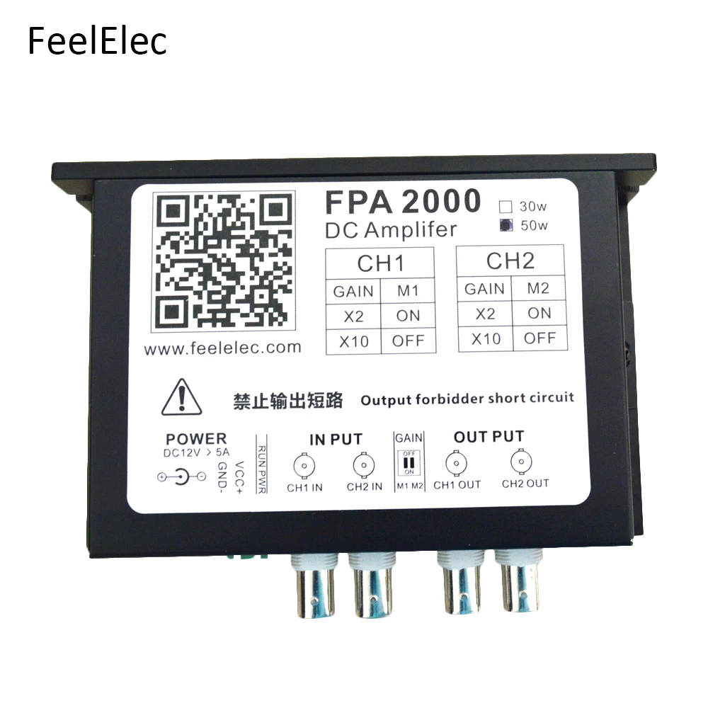 FPA2000 Signal Power Amplifier Module DC12V for DDS Function Signal Generator US 