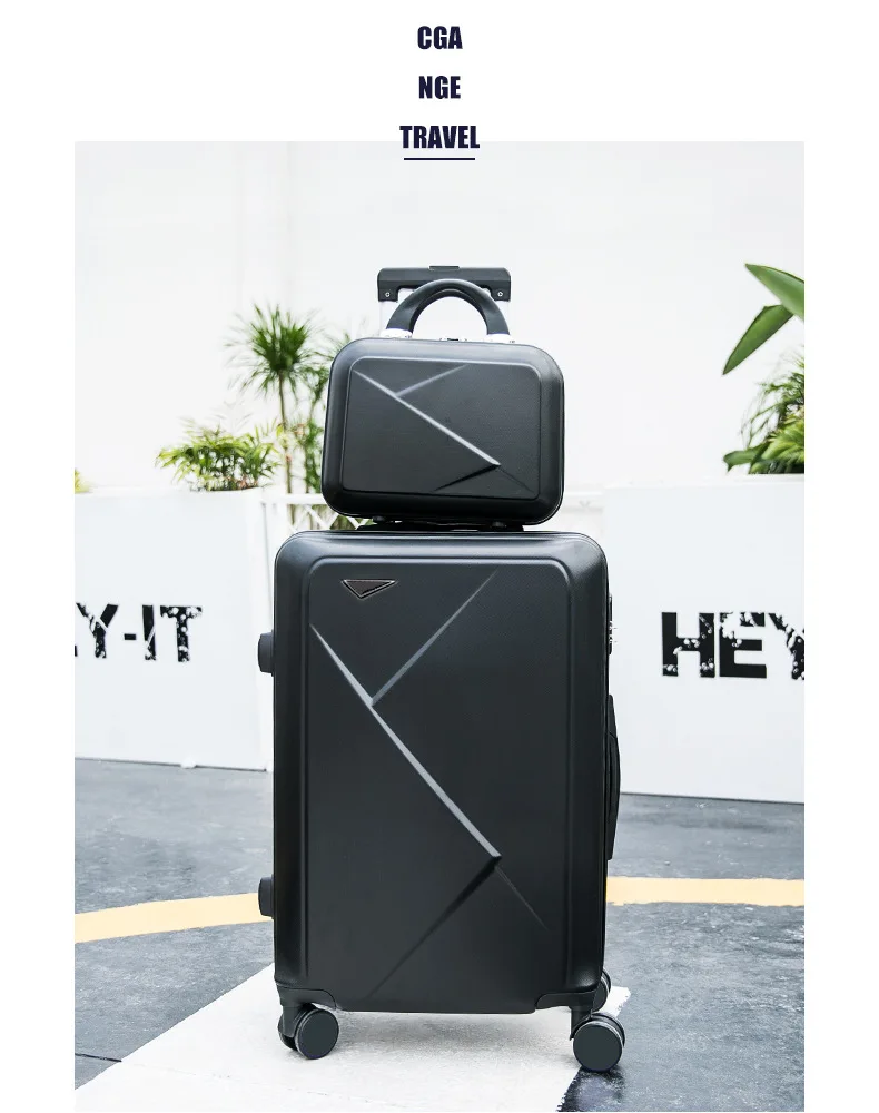 Модные чемоданы и дорожные сумки для путешествий, сумки для багажа с колесами, набор для женщин, набор для путешествий