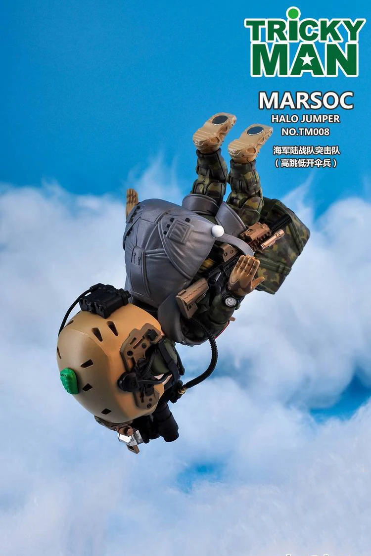 5 дюймов TM008/TM00912.5cm TRICKYMAN Новая серия армейский спецназ Группа HALO/ARSOC HALO джемпер фигурка модель