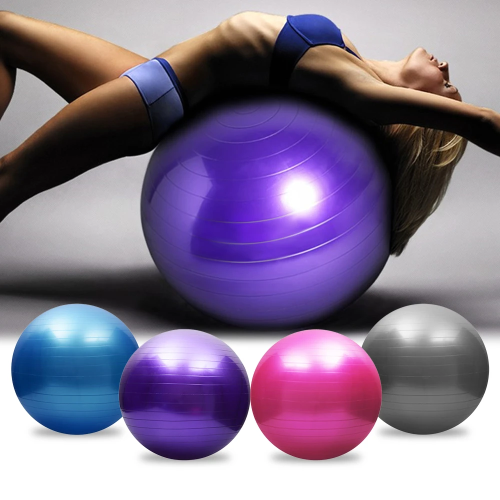 

45/ 55 / 65/ 75CM Anti-burst Yoga Ball Thickened Stability Balance Pilates Barre Physical Fitness Exercise Ball Gift Air Pump