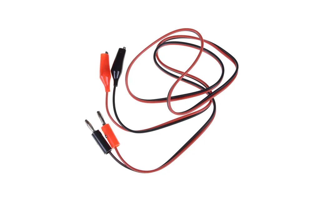 

1M Long Banana Plug Connector to Dual Tester Alligator Clip High quality