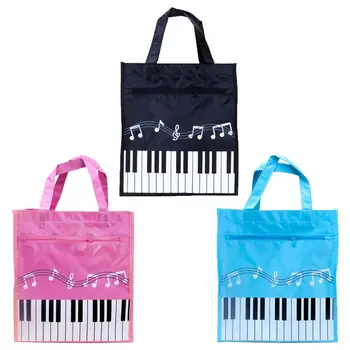 

Piano Keyboard Music Note Women Tote Handbag Shoulder Shopping Bag Waterproof 24BB