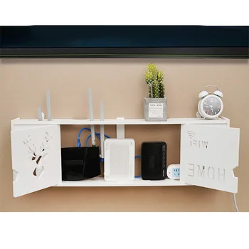 

1PC Punch Free Router Container Storage Rack Wall Mounted Creative Router Holder for Home