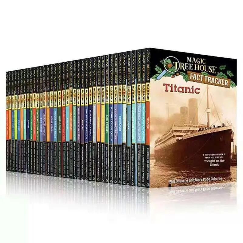 37 книг/набор Magic Tree House Fact Tracker оригинальные английские детские книги для