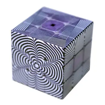 

Kuulee 3x3x3 Puzzle Cube 56mm Optical Error Magic Cube Illusion 3D Vision Pattern Speed Puzzle Cube Intellectual Development