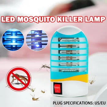 

US EU Plug Mosquito Killer Lamp Anti Repellent Electric Bug Insect Trap Killer Zapper Pest Control for household socket night