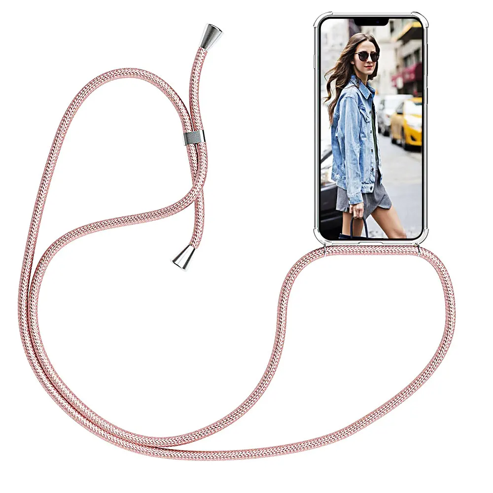 Ремешок шнур цепь чехол для телефона iPhone 12 Mini Pro XS Max XR X Funda ремешок веревка 11 7 8 Plus 6s