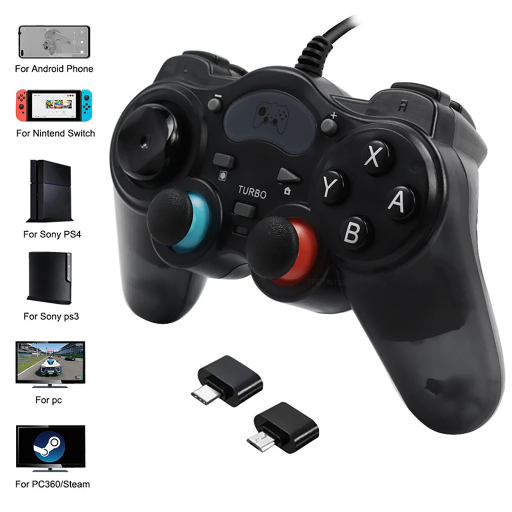 Wired Game Controller For Ps3 Ps4 Switch Pc Steam Console Joystick Gamepad Joypad Game Accessories Gamepads Aliexpress