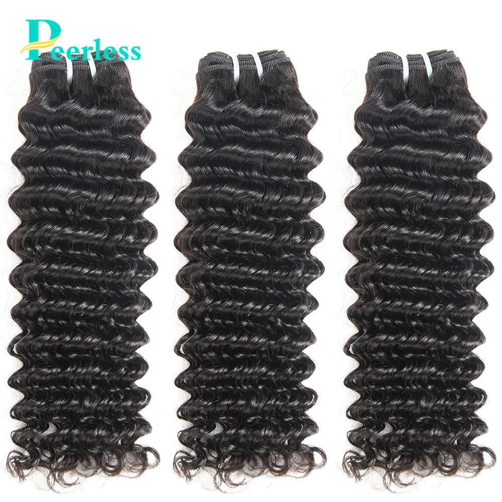 PEERLESS Virgin Hair Weave Brazilian Deep Wave 3 Bundles 10 28 Inches ...