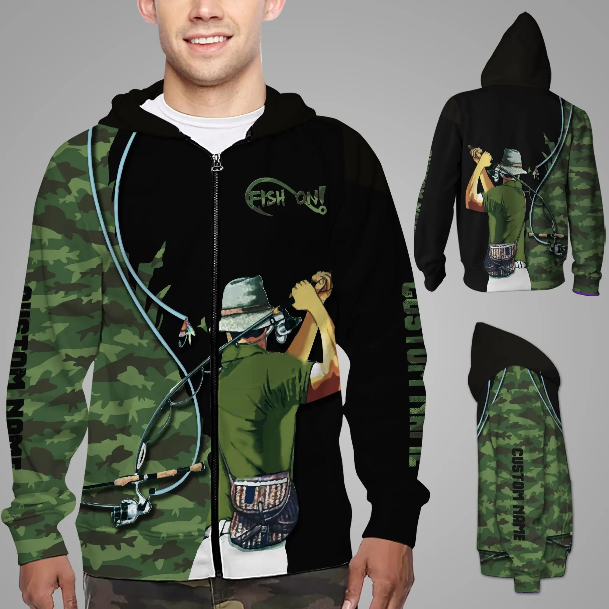 PLstar Cosmos 3DPrinted Newest Fishing Custom Name Sport Art Unique Unisex Funny Streetwear Harajuku Hoodies/Sweatshirt/Zip A-9