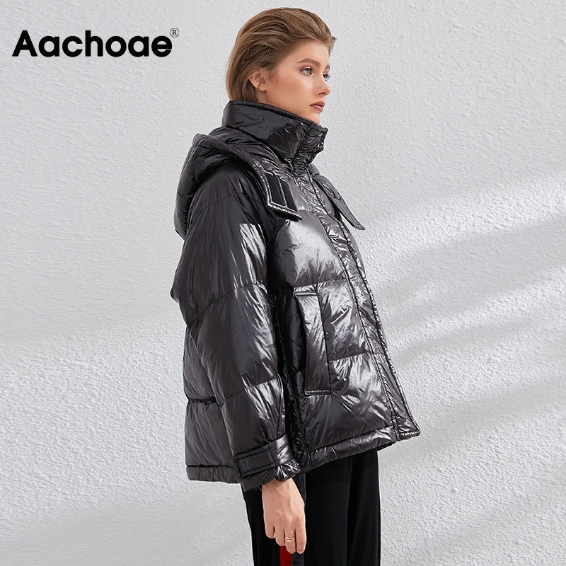 Aachoae Winter Ultra Light Duck Down Coat Women