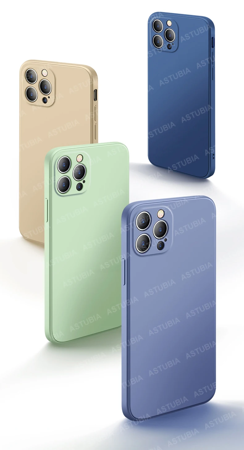 best cases for iphone 13 pro max UTOPER Square Shockproof Liquid Silicone Soft Case For iPhone 13 Pro Max 12 11 Pro XS Max XR X 7 8 Plus SE 2020 Protection Cover iphone 13 pro max case clear