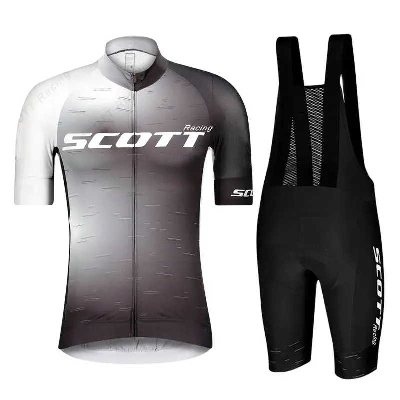 SCOTT RACING Outdoor quick-drying mountain bike short-sleeved cycling jersey suit men | Спорт и развлечения