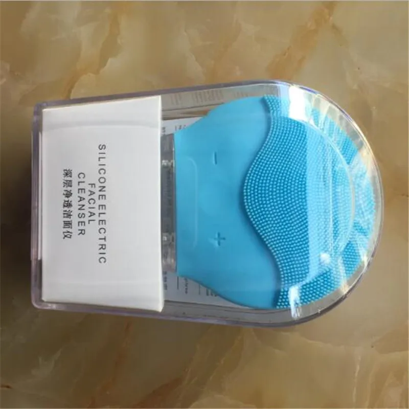 Electric Mini facial cleansing massager brush for wash face cleanser machine deep clean Silicone Cleaner massage device