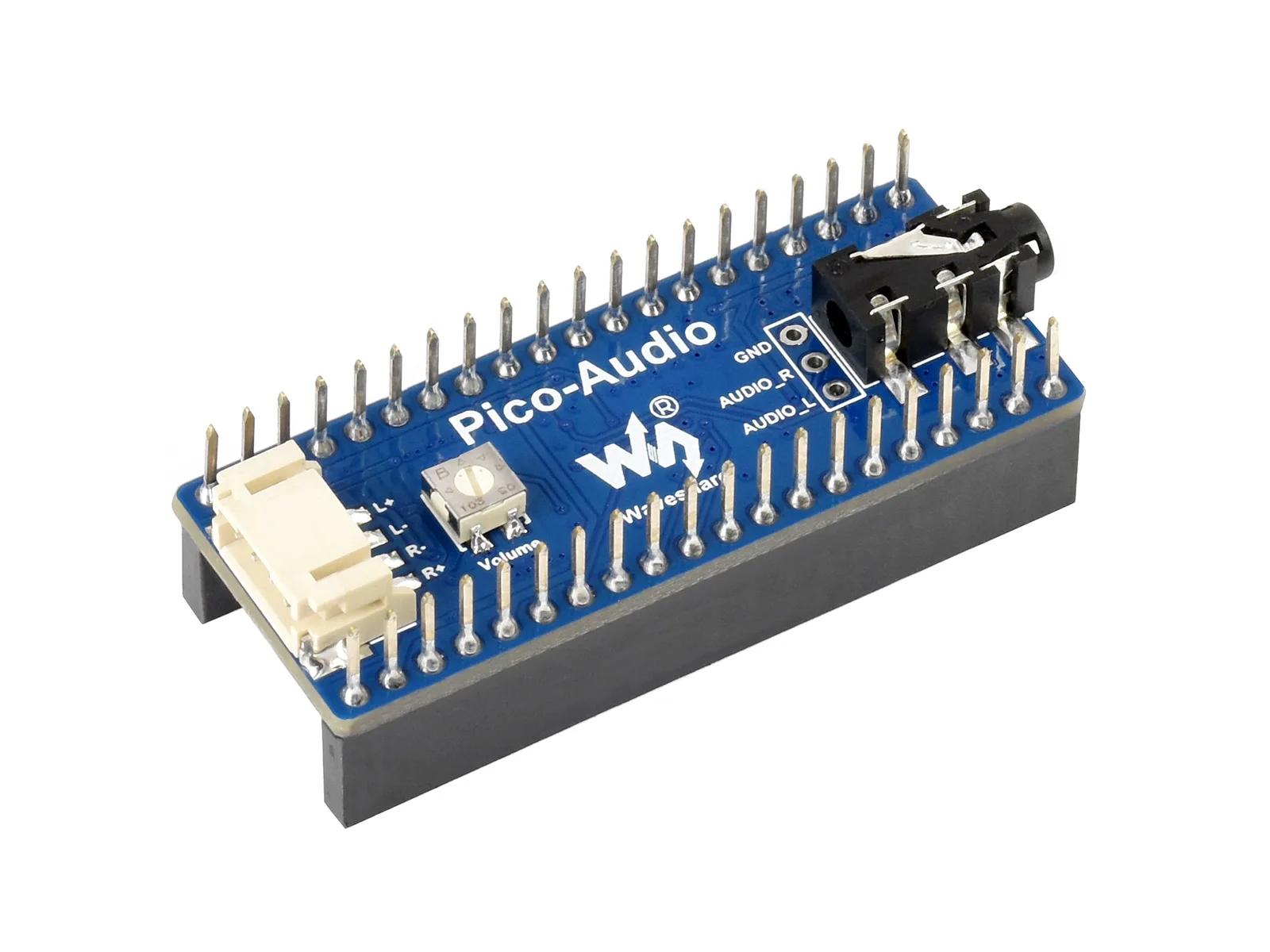 Módulo de Expansão de Áudio para Raspberry pi Pico Fone de Ouvido e Saída de Sinal de Alto-falante ao Mesmo Tempo Quadro demonstração - Imagem 2