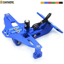 Универсальный CNC регулируемый угол Мотоцикла Алюминиевый номерной знак рамка для Suzuki GSXR1300 GSX1400 GSF 650 1200 1250