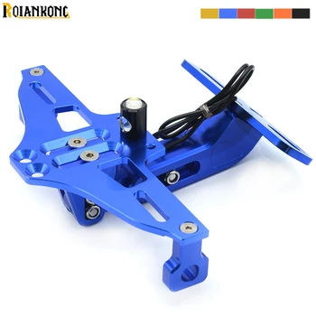 

Universal CNC Motorcycle Adjustable Angle Aluminum License Number Plate Frame For Suzuki GSXR1300 GSX1400 GSF 650 1200 1250