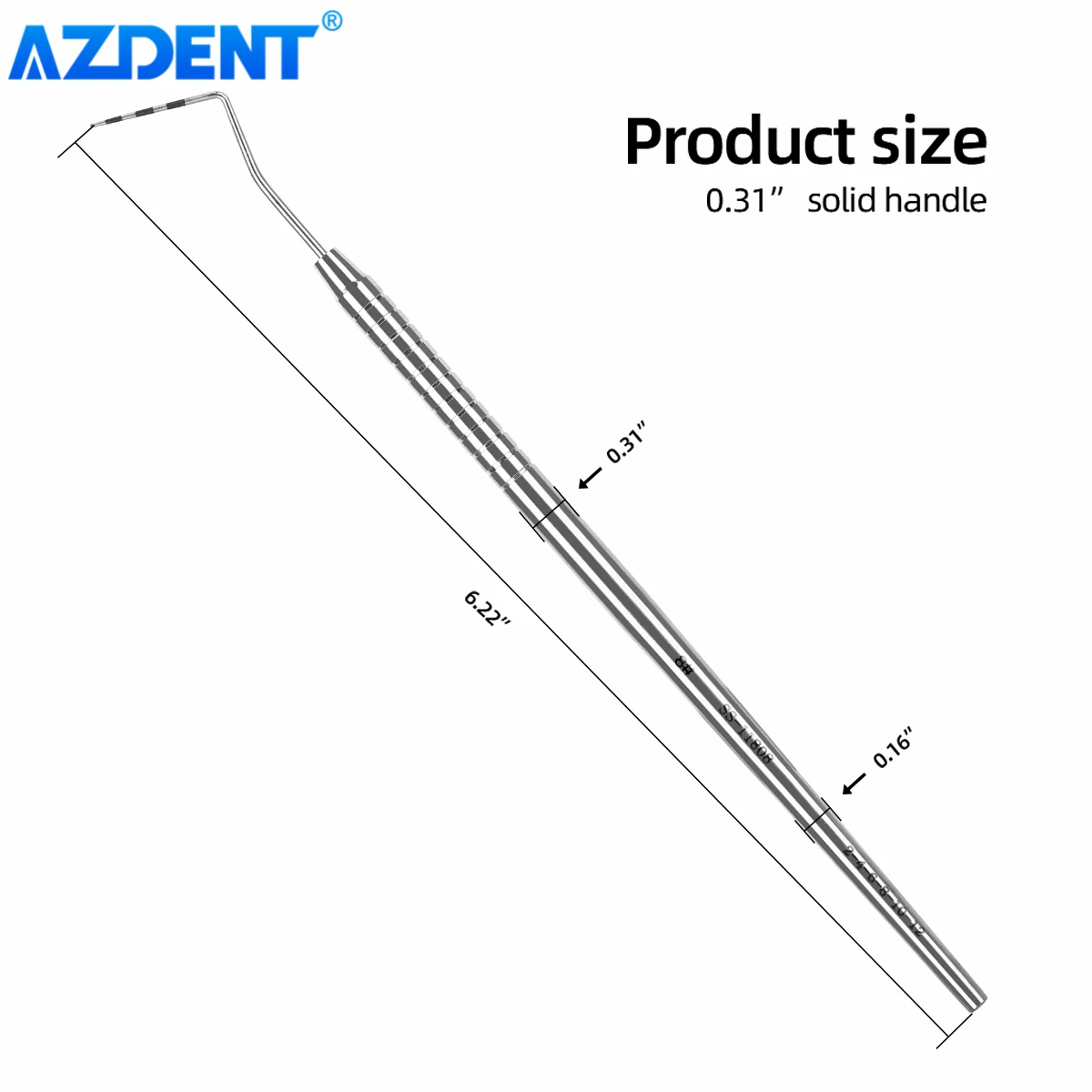 AZDENT Dental Periodontal Probe Scale Stainless Steel Instrument Endodontic 1/2/3/4/5/6/7/8# Disinfection Tools | Красота и здоровье