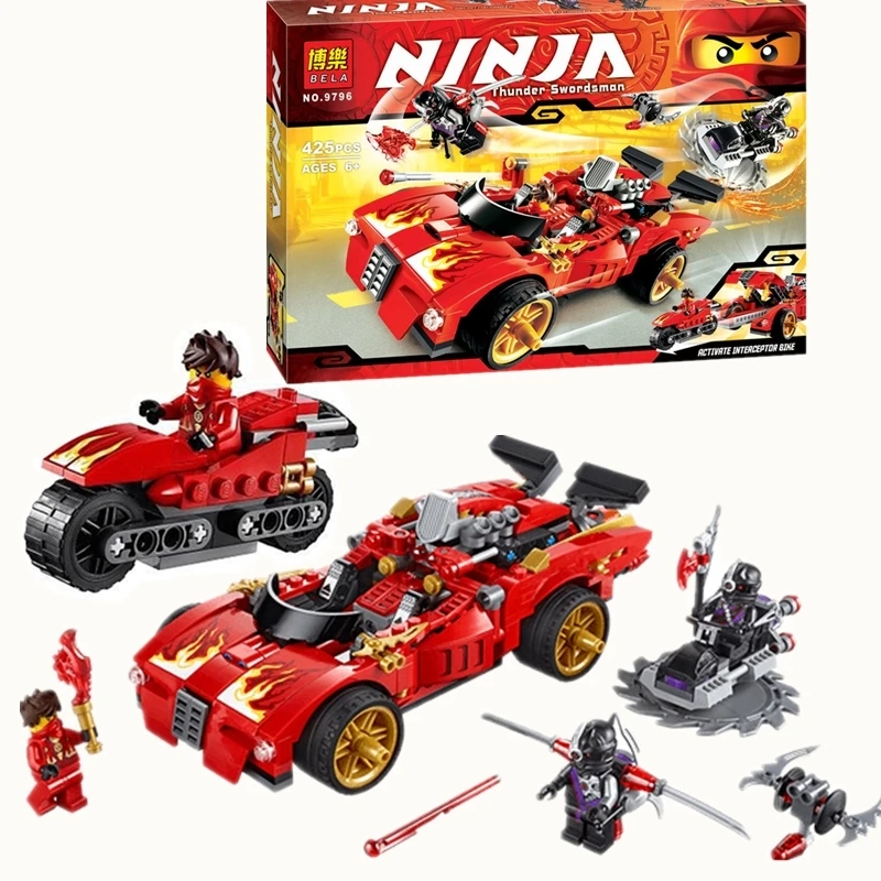 

425pcs Compatible Kai Charger Activate Interceptor Car Building Blocks Toy For Children Diy Ninja Brick Gift
