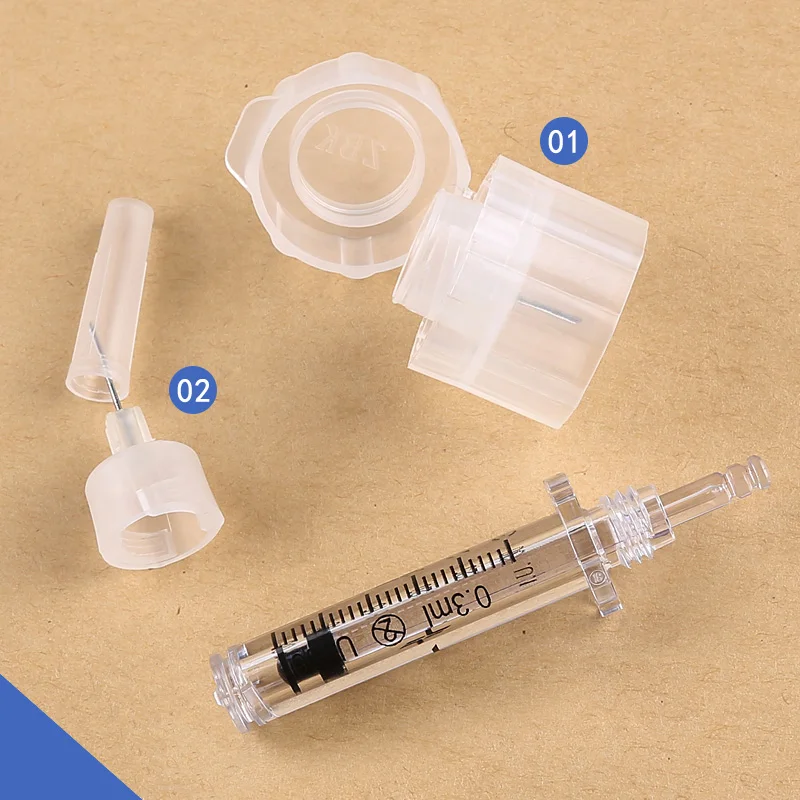 

0.3ML Disposable Sterile Ampoule Syringe Head for hyaluronique Pen atomizer Hyaluronic Acid Gun Beauty Consumables draw liquid