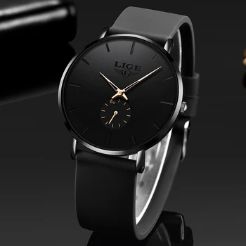 

Relogio Masculino LIGE New Fashion Simple Mens Watches Top Brand Luxury Waterproof Quartz Wrist Watch For Men Unique Clock+Box