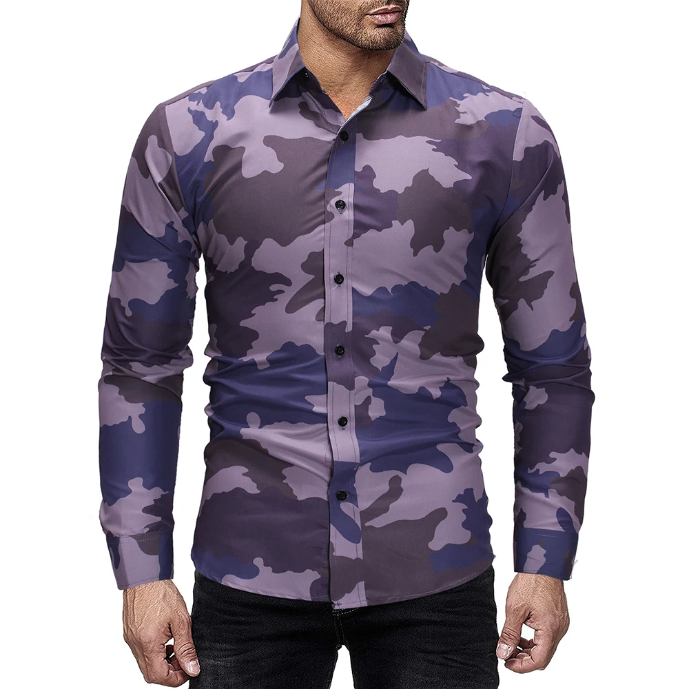 2019 Autumn New Men's Camouflage shirts 