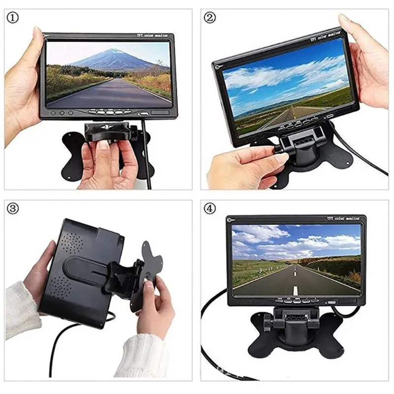 DC 12V " TFT lcd цифровой монитор цветной экран автомобиля заднего вида Обратный монитор камеры