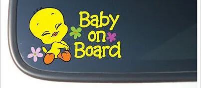 Виниловая Светоотражающая наклейка BABY ON BOARD для Apple Macbook Pro Air|Наклейки на