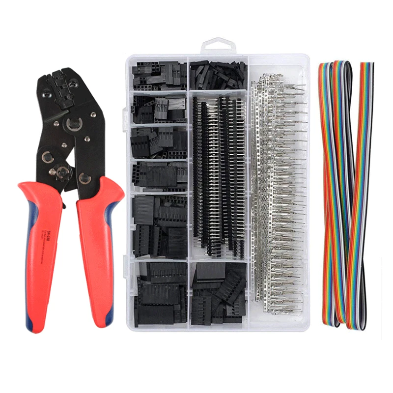 

Crimper Set SN-28B 0.25-1 mm2 Crimping Tool Is Used For 2.54mm DuPont Crimp Pin Connector Row Pin And Male And Female Crimp Tool