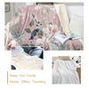 BeddingOutlet Flowers Sherpa Blanket for Beds Pink Floral Plush Bedding Girls Throw Blanket Plant Leaf Fluffy Blanket Love Gift ► Photo 3/6