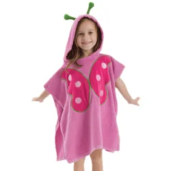 Lovely Cartoon Eco-friendly Baby Bathrobe For Children Animal Bath Towel For Kid