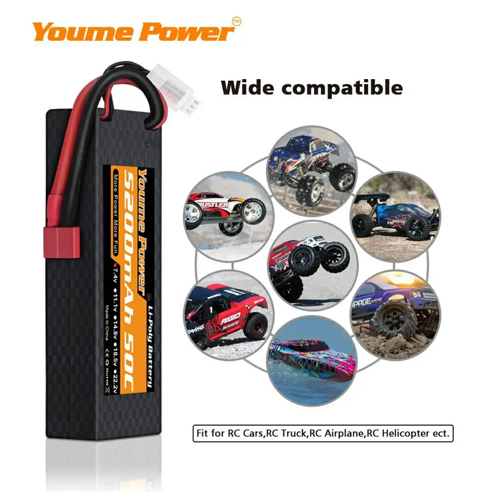 Lipo 3s 5000mah Zeee 3S LiPo Akku 5200mAh 11,1V 80C – 2er Pack Mit XT60 Stecker Für RC Modellbau Rc Hubschrauber