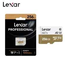 Lexar 256gb cartão micro sd sdxc cartões 667x UHS-I cartões tf cartão de memória profissional 64gb u3 v30 a2 a1 frete grátis