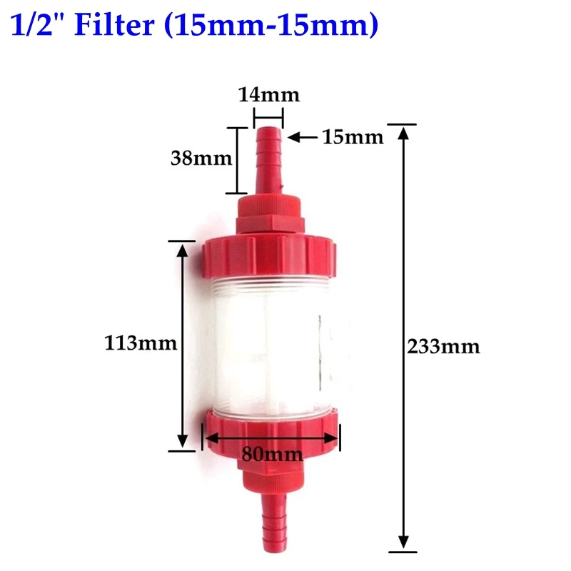 14~25mm Different Types Pump Filter High Pressure Clean Machine Screen Strainer Irrigation Sprayer Absorbent Water Filters