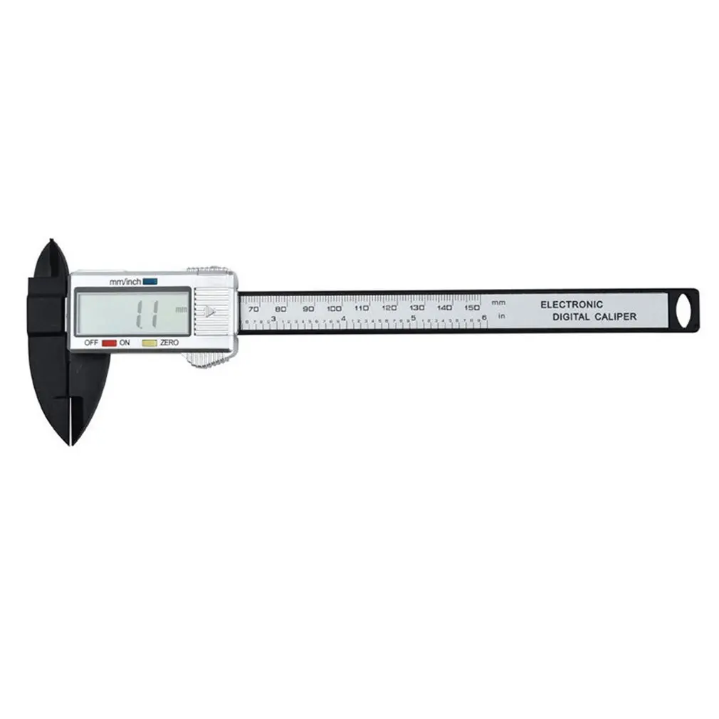 

ABS Plastic Carbon Fiber Stainless Steel Digital Display Caliper 0-150Mm Dustproof Waterproof Caliper