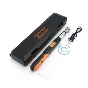 

3/8" LCD Digital Torque Wrench with Buzzer and LED Flash Notification Accurate To 2% CW & 2.5% CCW with Communication