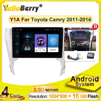 

YellowBerry 2 din android Car Radio Multimedia Video Player Navigation GPS for Toyota Camry 8 50 55 2011 2012 2013 2014 USB BT